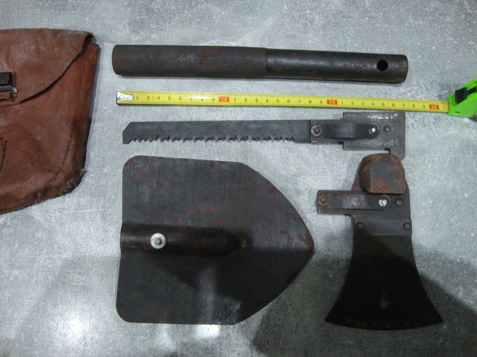 Zestaw 3 w 1 saperka siekiera piłka CCCP ZSRR Radziecki Rosyjski.