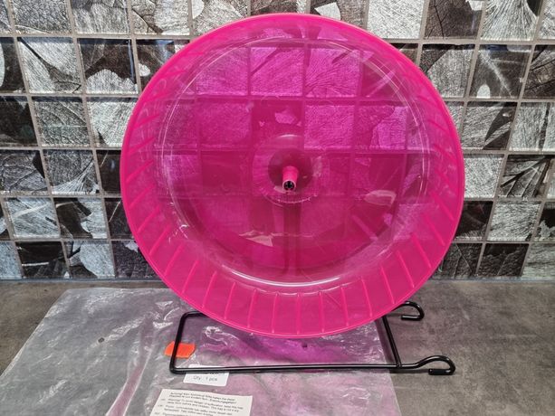 Nowy kołowrotek kółko dla chomika 23 cm różowy duży