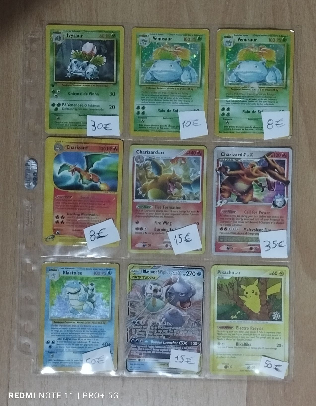 Pokémon Cartas TCG Raras