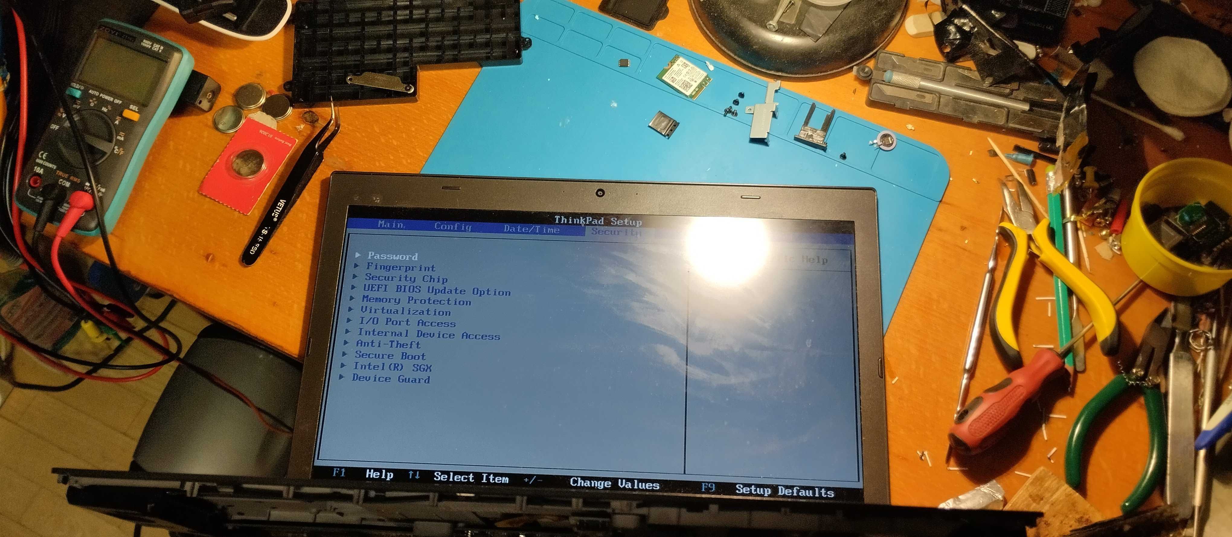 BIOS , скидання ПАРОЛЯ Lenovo ThinkPad