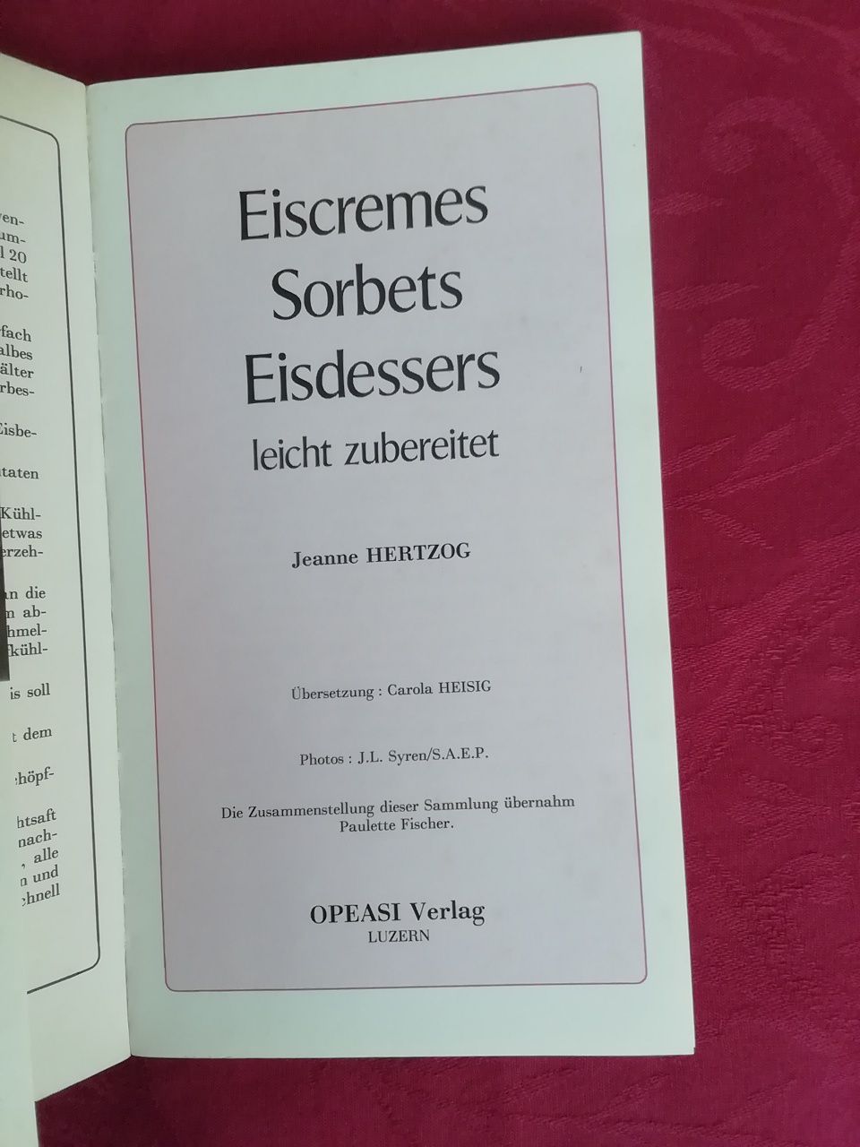 Eiscremes, Sorbets e eisdesserts de Jeanne Hertzog, usado