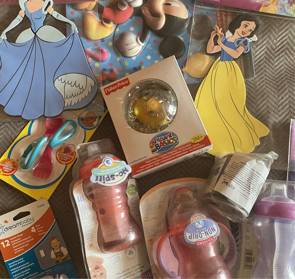 Zestaw zabawek nowe outlet Fisher Price Disney, nuby