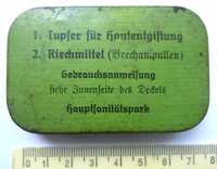 Niemieckie pudełko po tabletkach wymiotnych okres II wojna światowa