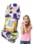 Miękki różowy Koc flanelowy Minionki 130 x 160cm prezent dla dziecka