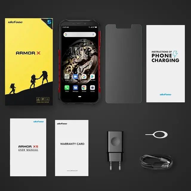 Броньований пило-вологозахищений смартфон Ulefone Armor X5 3/32Гб