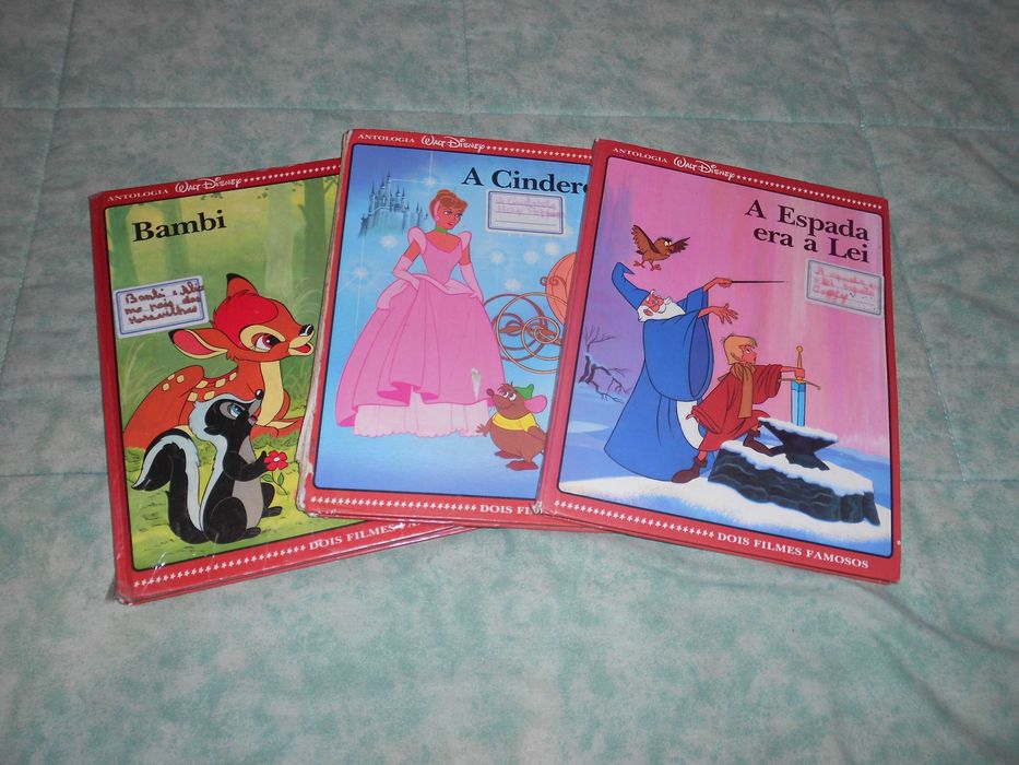 Livros infantis crianças Disney - dois filmes famosos em cada um