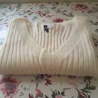 Pulowerek sweterek damski H& M rozmiar L kolor ecri