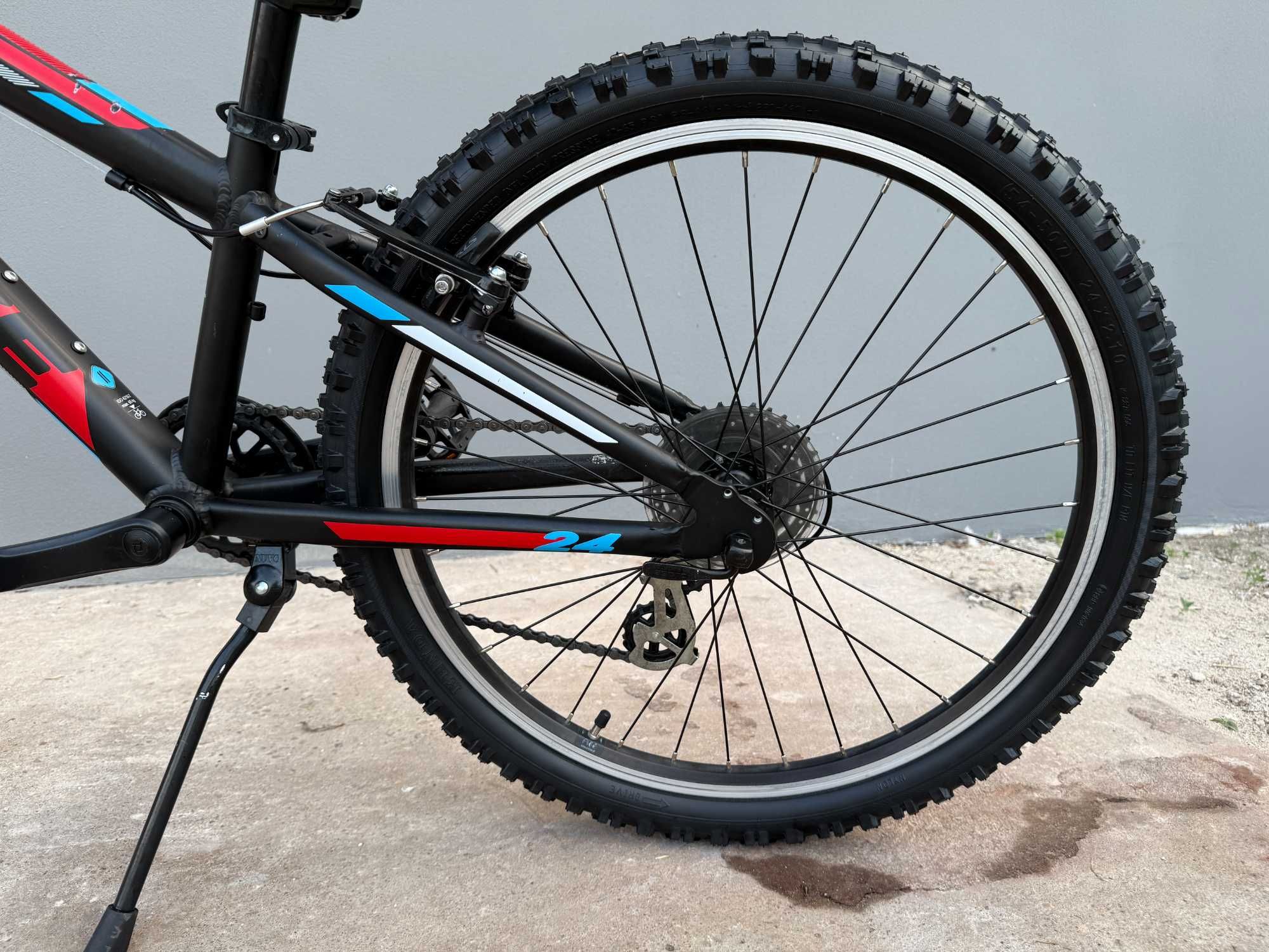 Rower Unibike Raptor 24|Rama Alu|Shimano|Kenda|1x8|Skok Widelca 50mm|