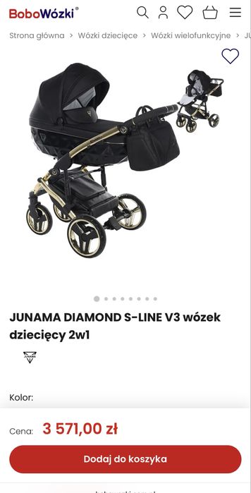 Wózek Junama Diamond S-Line 2w1