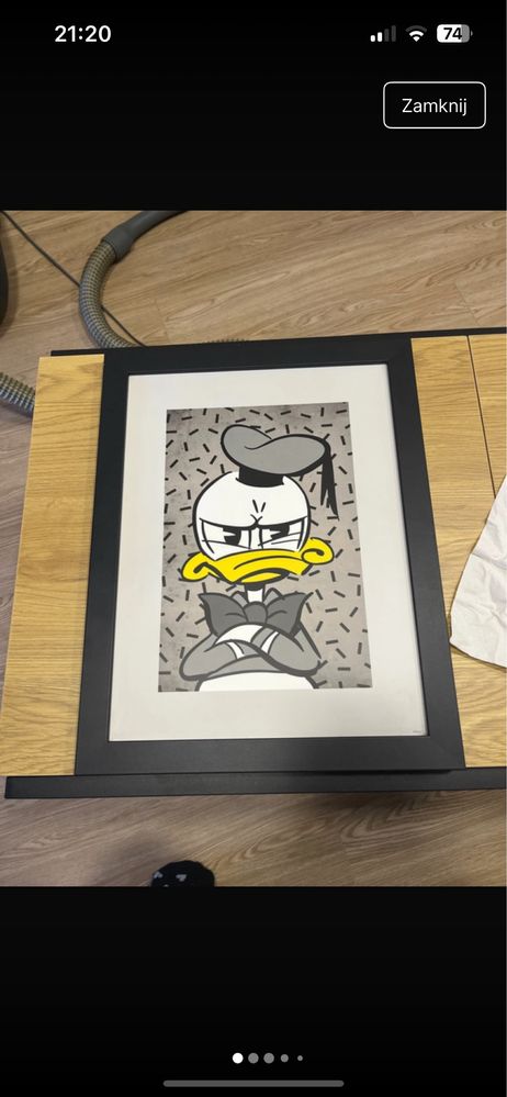 Ramka z plakatem Kaczora Donalda Disney