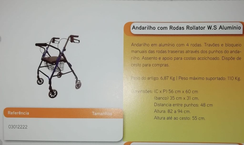 Andarilho com 4 rodas