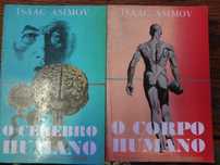 2 livros O Corpo Humano e O Cerebro Humano de Isaac Asimov