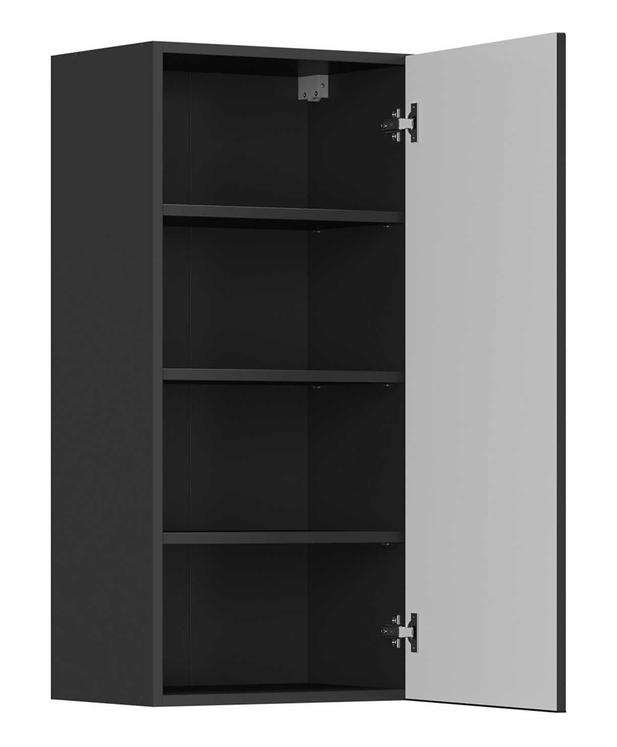 BRW szafka kuchenna wisząca Sole L6 45 cm prawa czarny mat NOWA