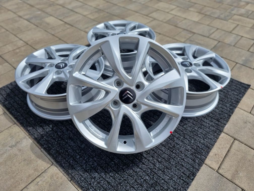 Citroen C1 15" felgi alumniowe 4x100 alufelgi srebrny połysk