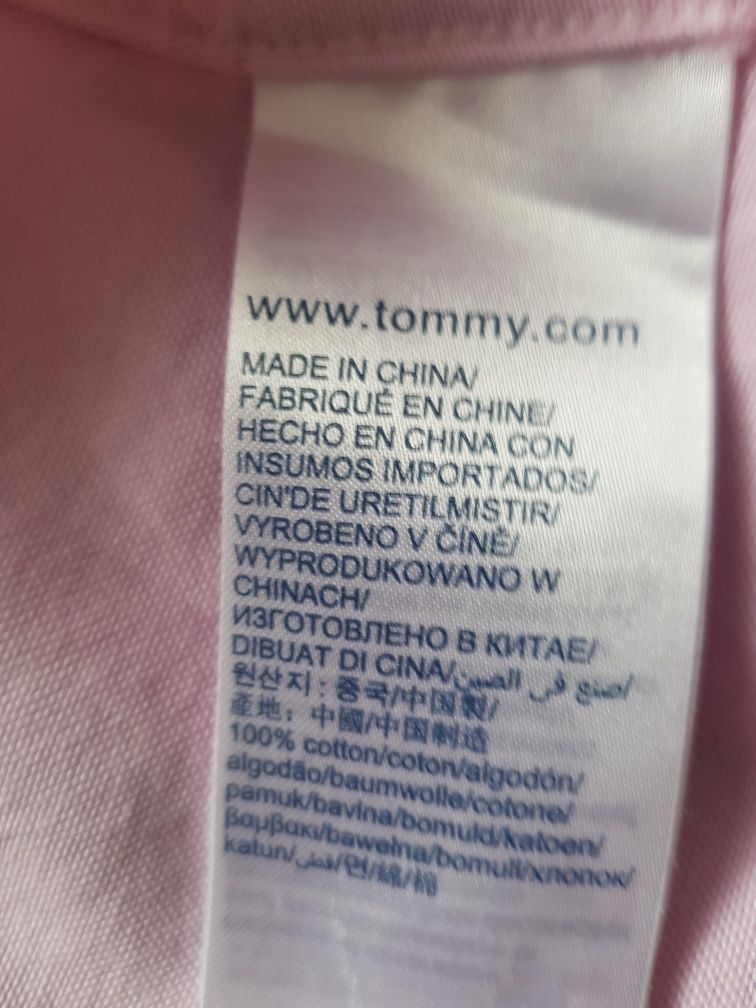 Piękna koszula Tommy Hilfiger rozmiar M blady róż