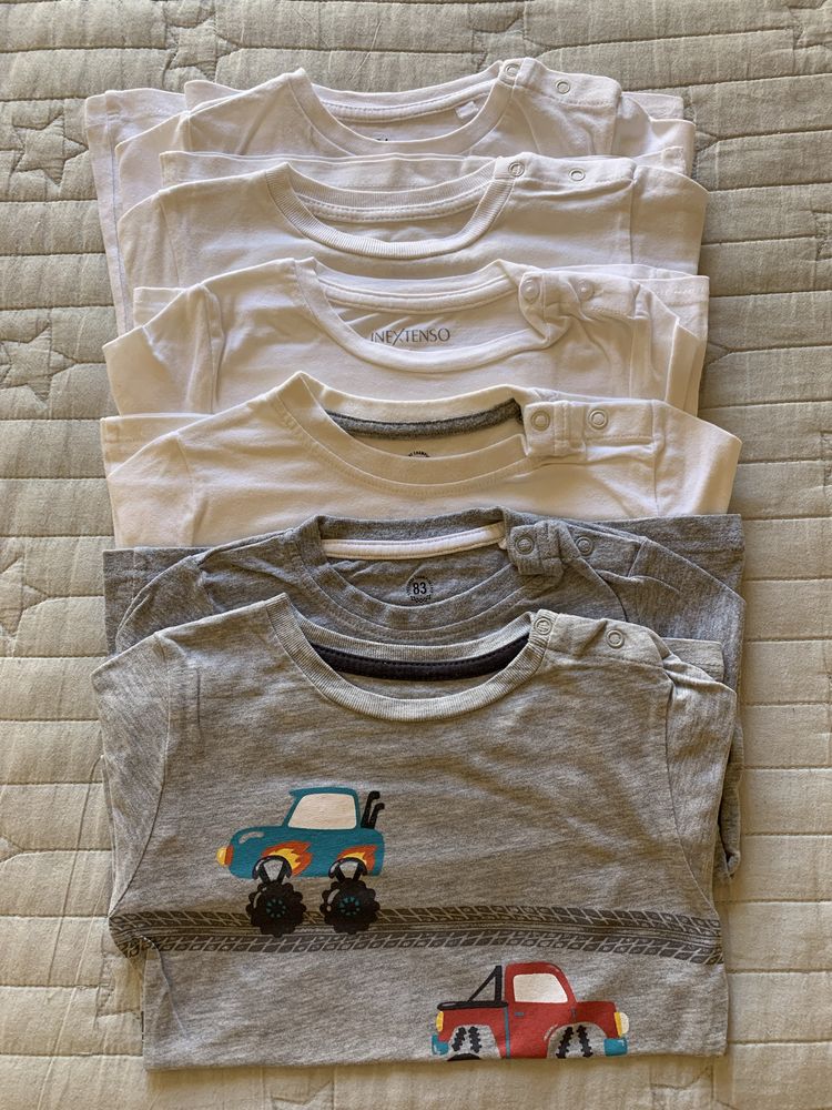 Pack 6 T-Shirts M/Comprida Menino (1-3 Anos)