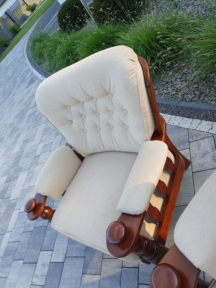 Sofa ( kanapa ) + dwa fotele. Dębowe dąb. Do salonu