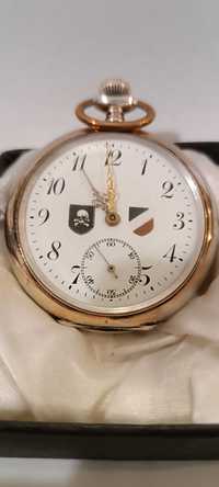 Zegarek wojskowy oficera SS - SREBRO 800, II wojna