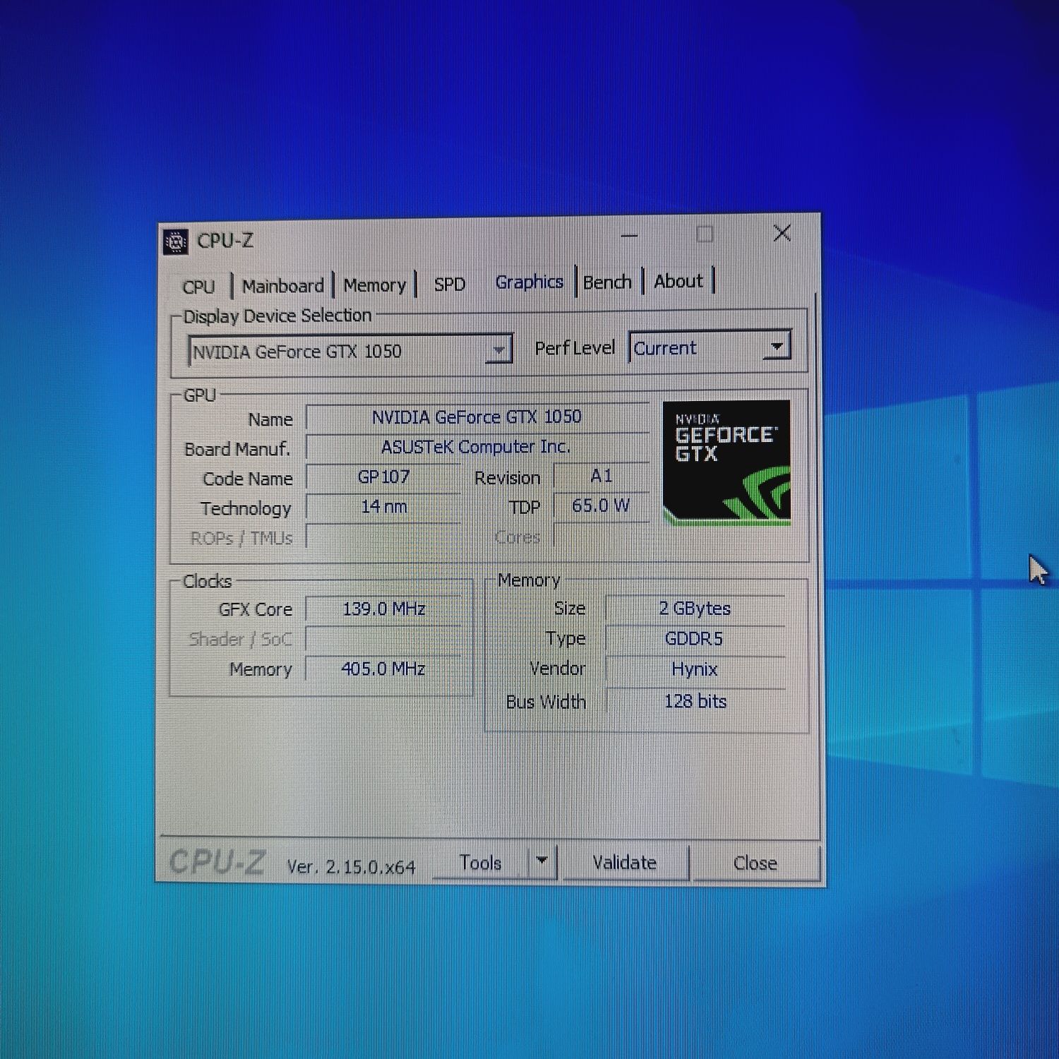 ASUS GTX 1050 2gb gddr5