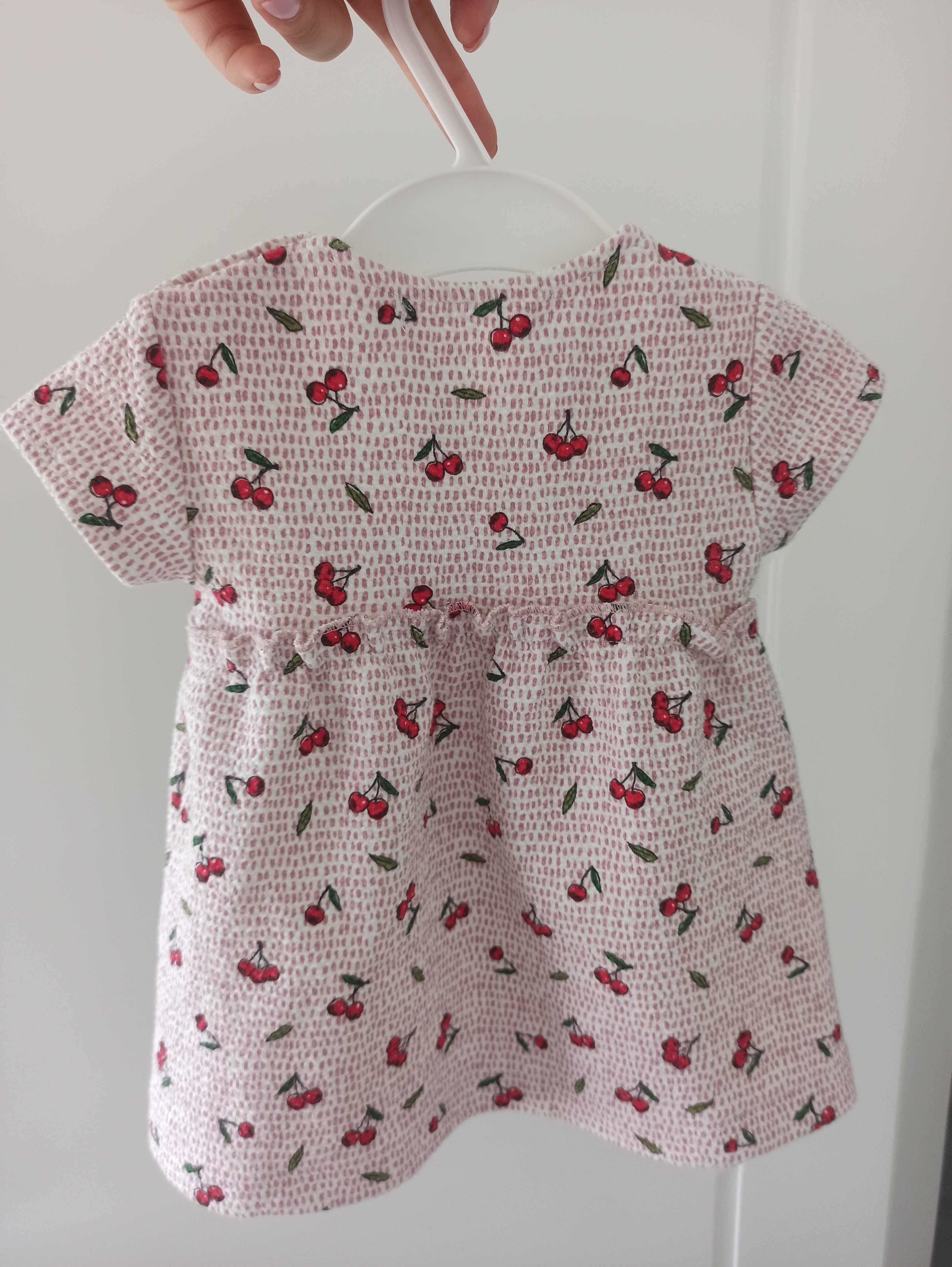 Sukienka Zara w wisienki rozmiar 68 cm