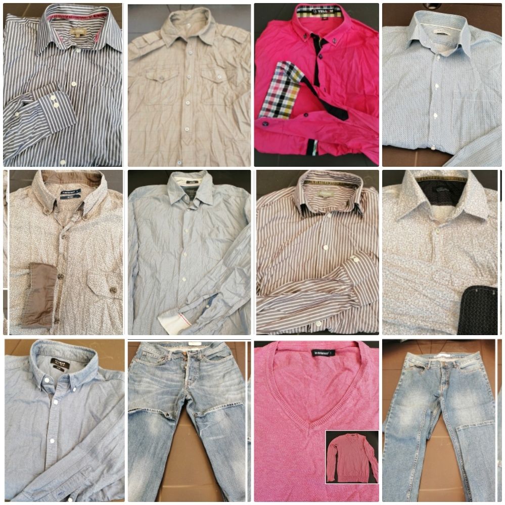 camisas de homem tamanho S. H&M, Zara, Inextenso.