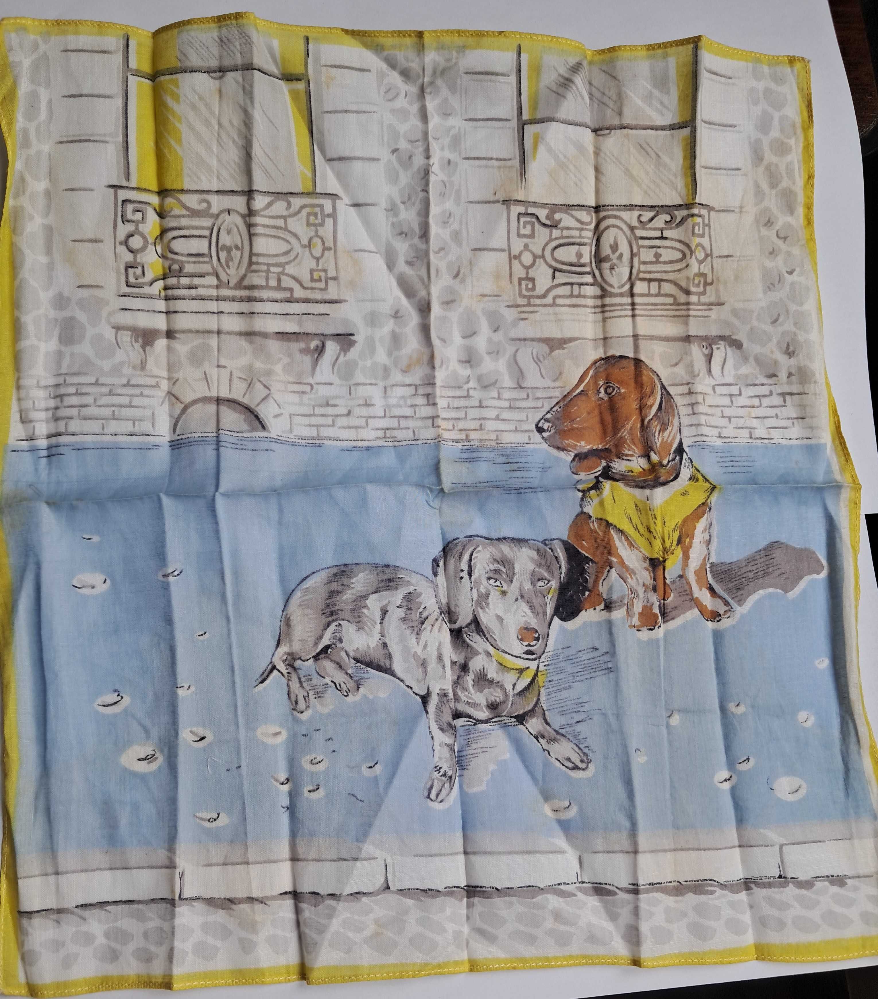 Conjunto de 6 Lencinhos de Mão Criança Anos 60