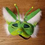 Maska Therian Kot Zielony. Handmade.