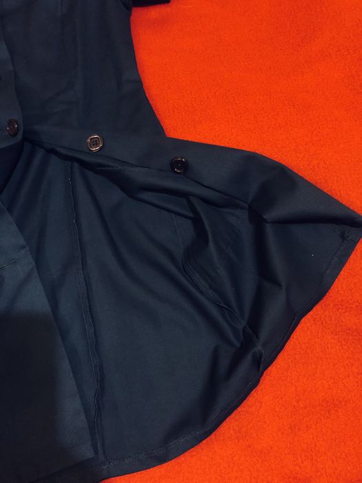 Granatowa bluzka z 2 kieszeniami ( S ) 36 , fartuszek, tunika