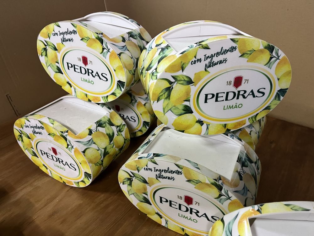 Porta guardanapos Pedras Limão conjunto de 7 unidades