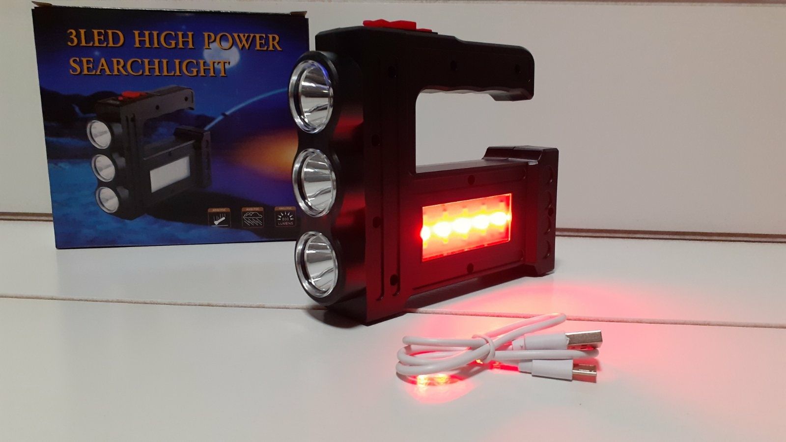 Ліхтар акумуляторний Led,світлодіодний 800 Lumens