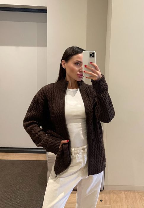 Люкс бренд кардиган M/L кашемір вовна loro cos