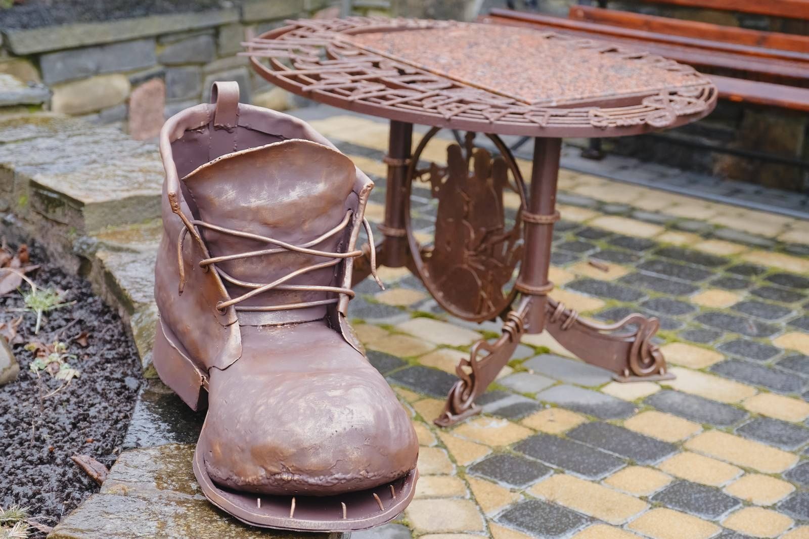Кований черевик , кованый ботинок