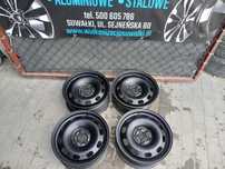 4x używane felgi stalowe 15 5x100 ET38 Skoda Fabia Rapid Vw Polo Seat