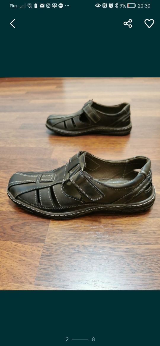 Skórzane Męskie Przewiewne Buty Męskie Lekkie Wygodne