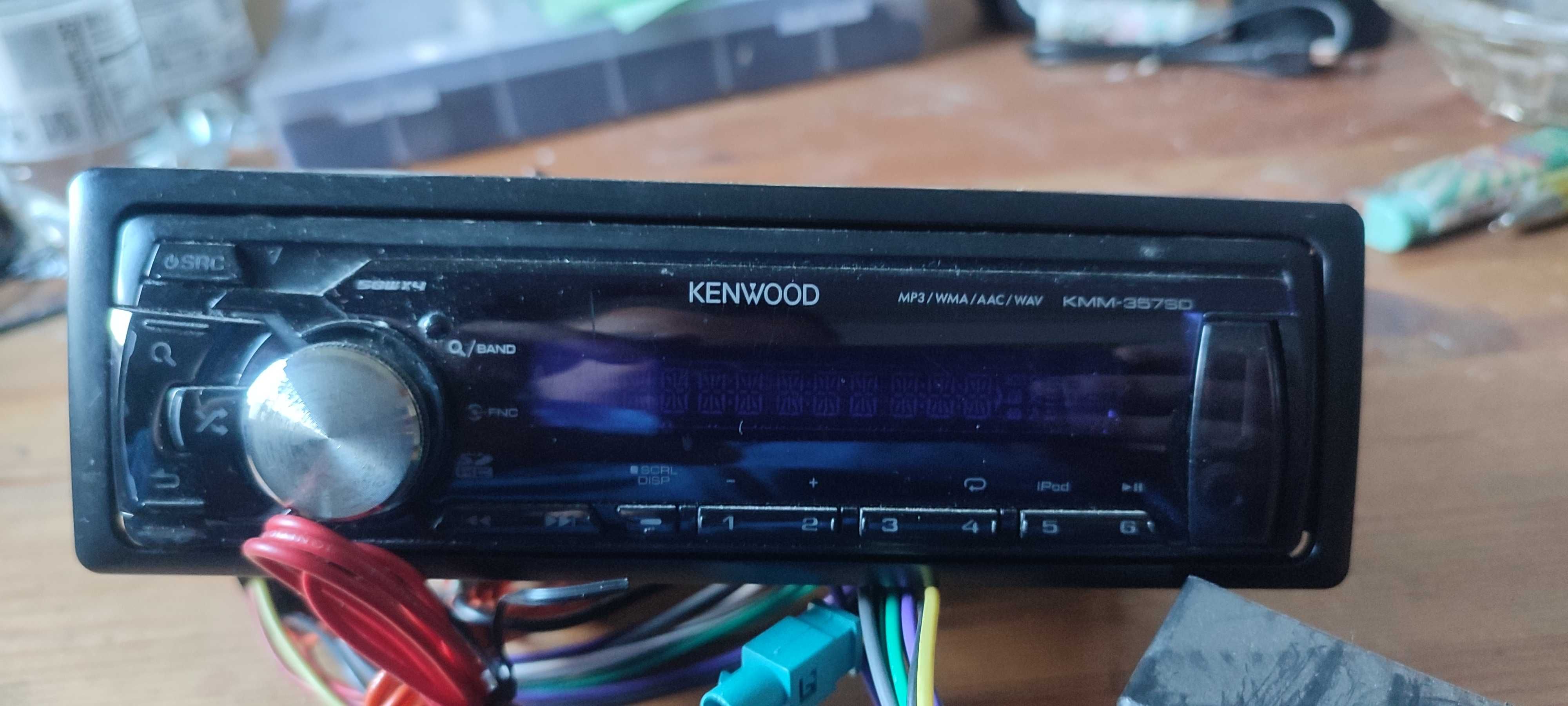 Radio samochodowe 4x50w KENWOOD  MP3 USB Aux WMA Tuner SD