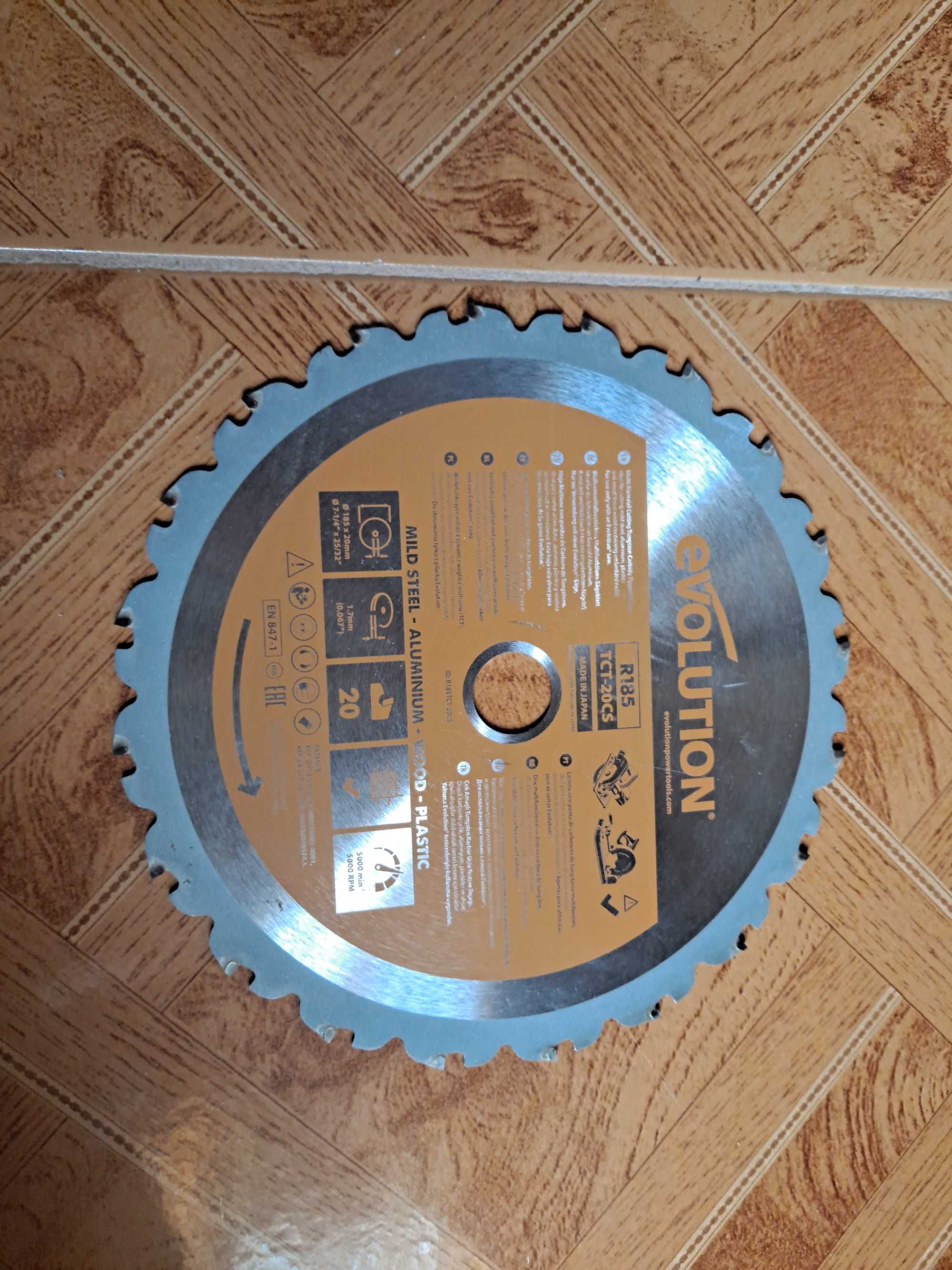 Evolution Power Tools - serra circular multimaterial, 185 mm 230 V