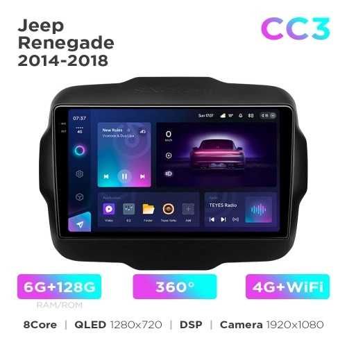 Штатна магнітола Teyes CC3 4+32 Gb Jeep Renegade 2014-2018