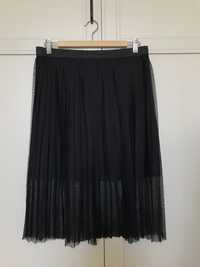 Tiulowa czarna spódnica damska L C&A