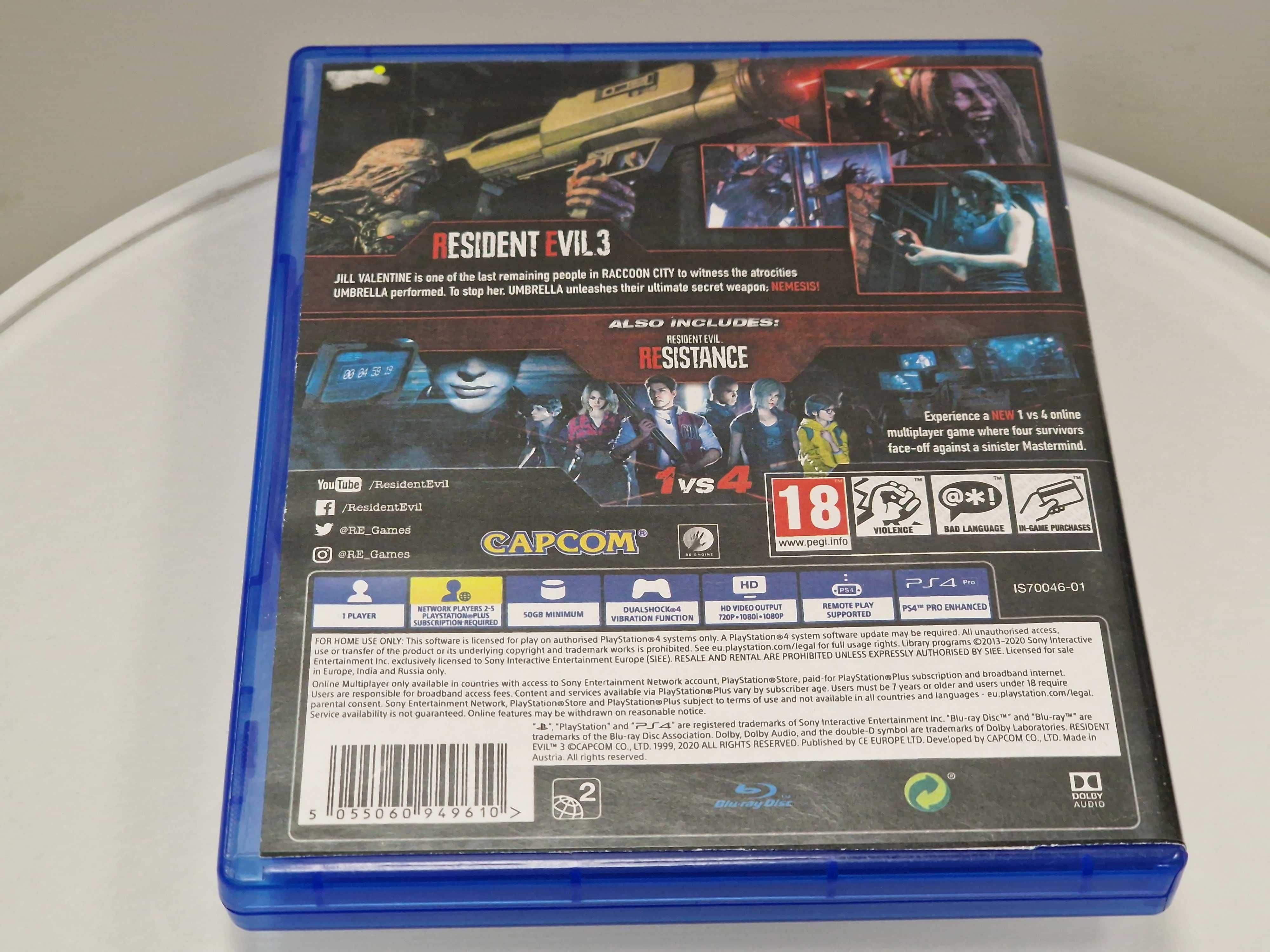 Resident Evil 3 PS4 PS5 Sklep Zamiana