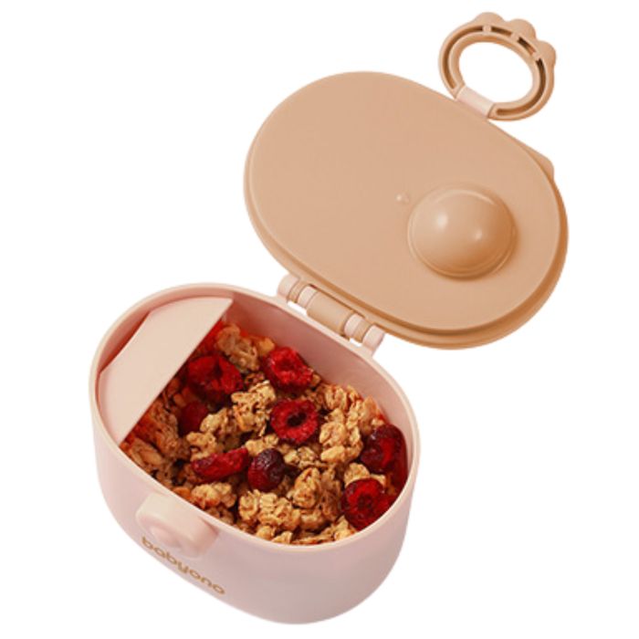 Pojemnik na mleko modyfikowane w proszku 240 ml Babyono różowy Gostyń