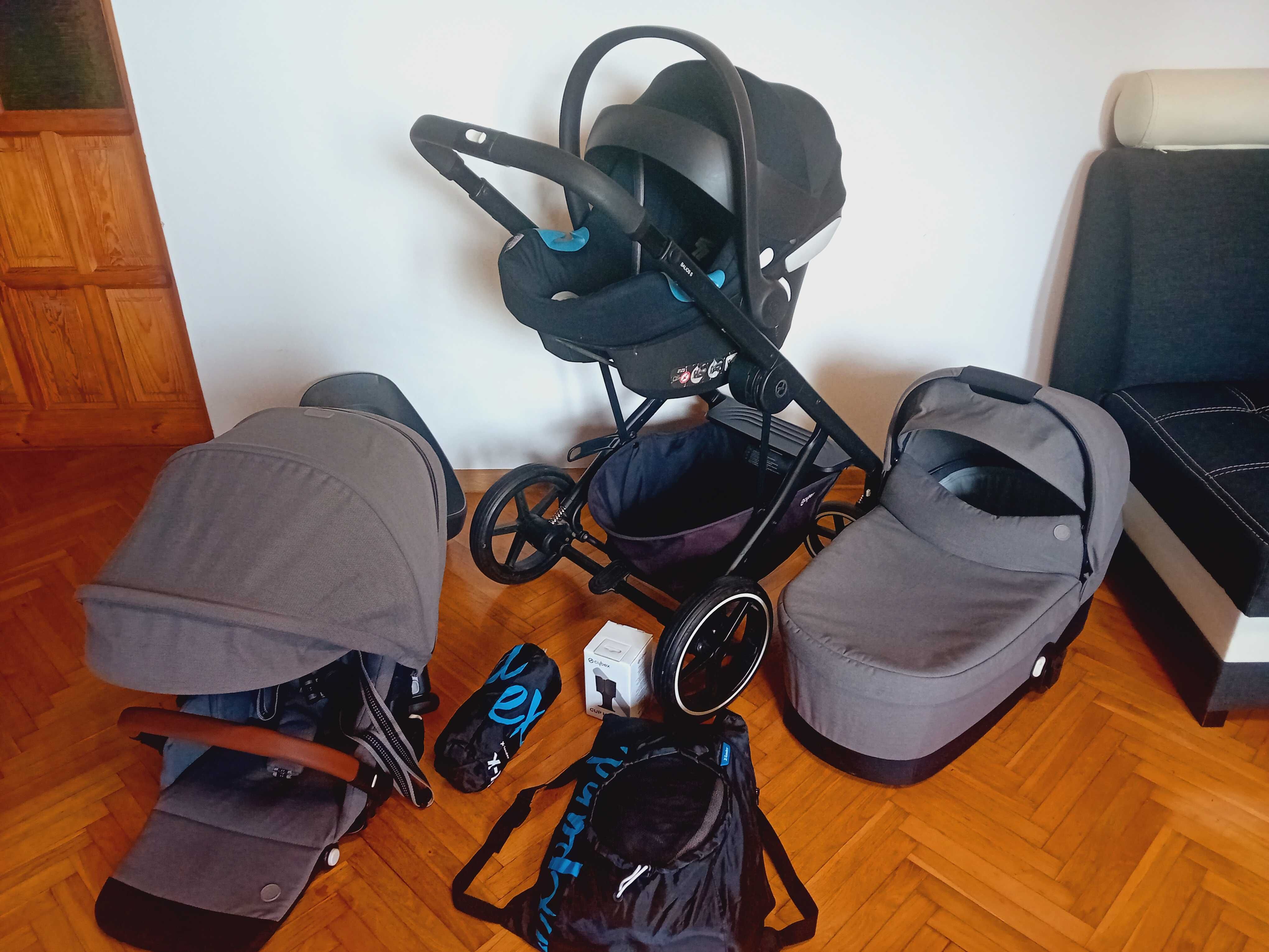 Cybex balios s wózek 3w 1 baza i nosidło