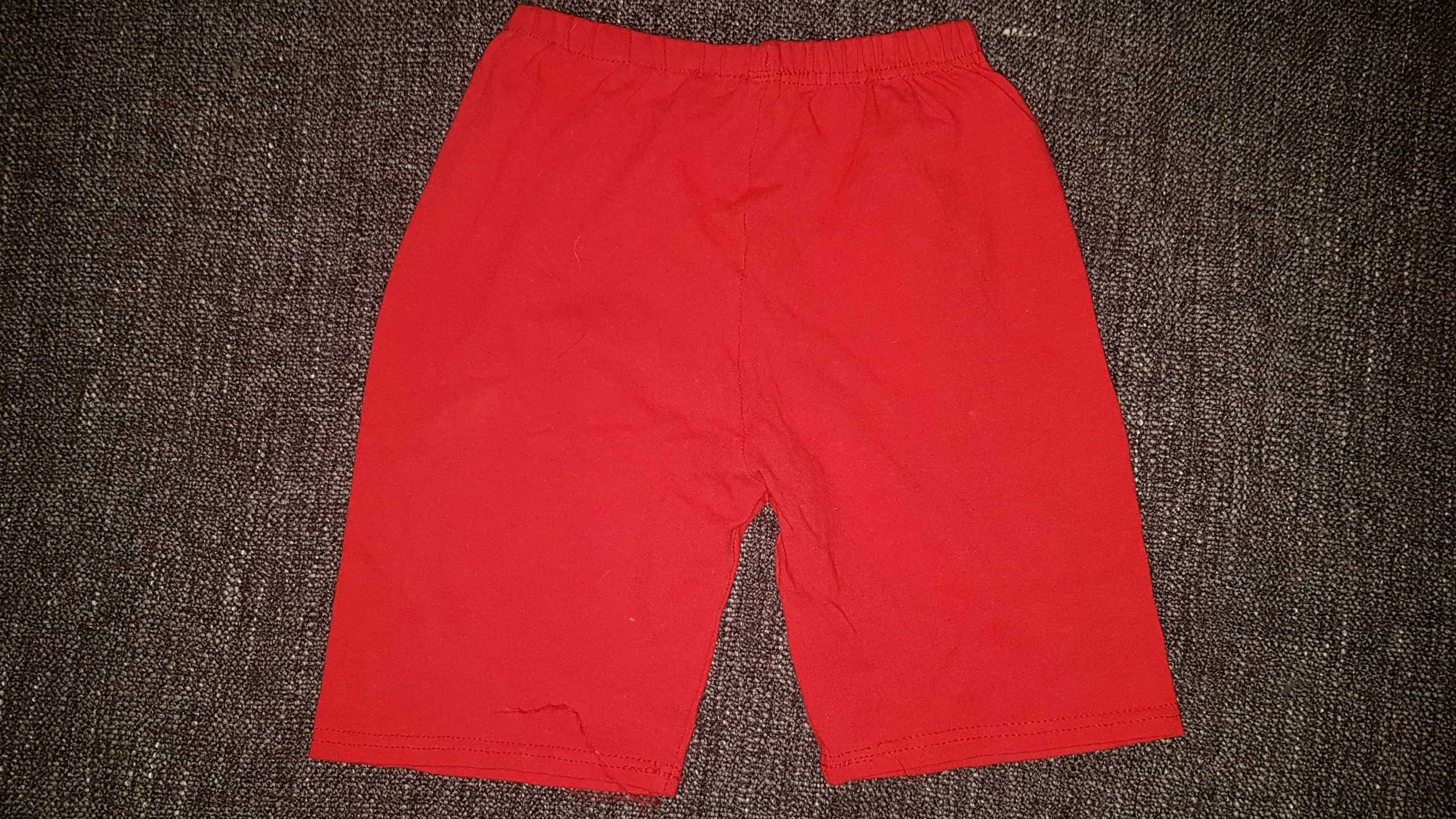 Legginsy / getry czerwone krótkie R 158