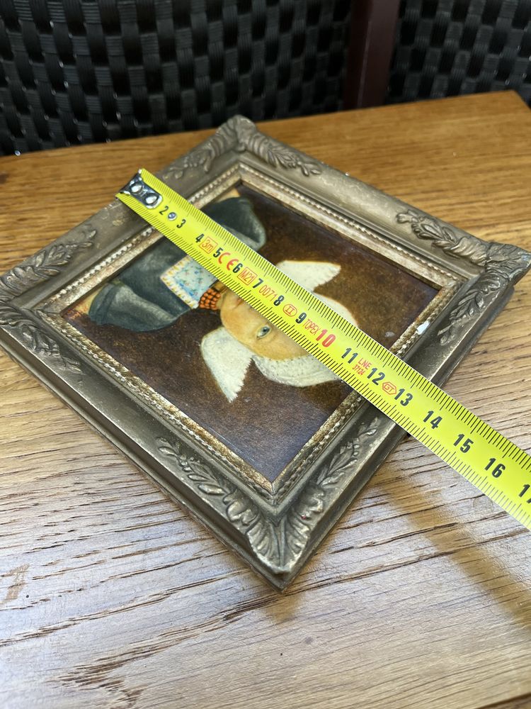Ramka obrazek portret vintage drewno