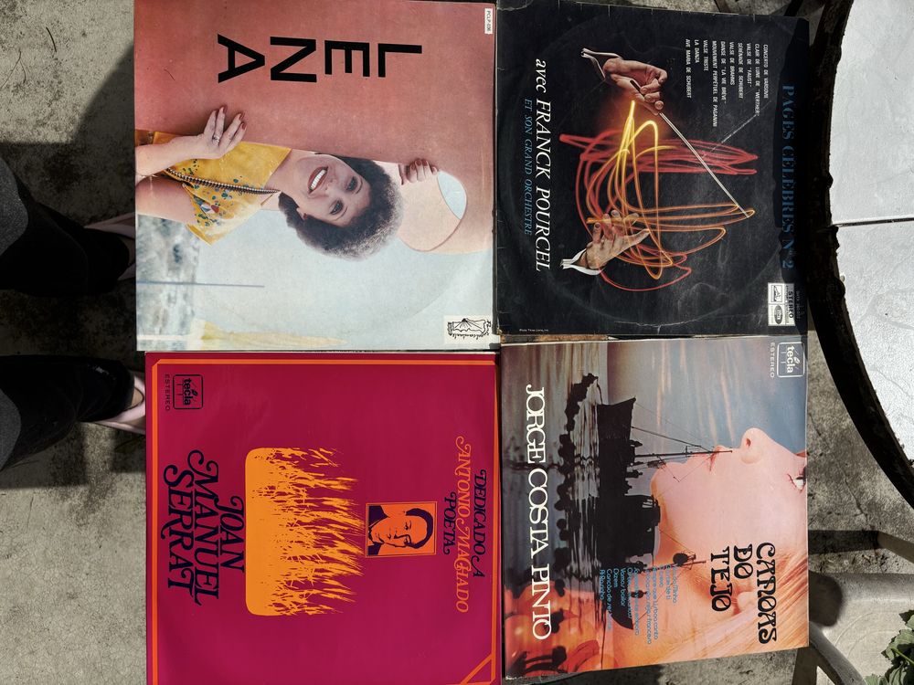 Discos de vinil antigos