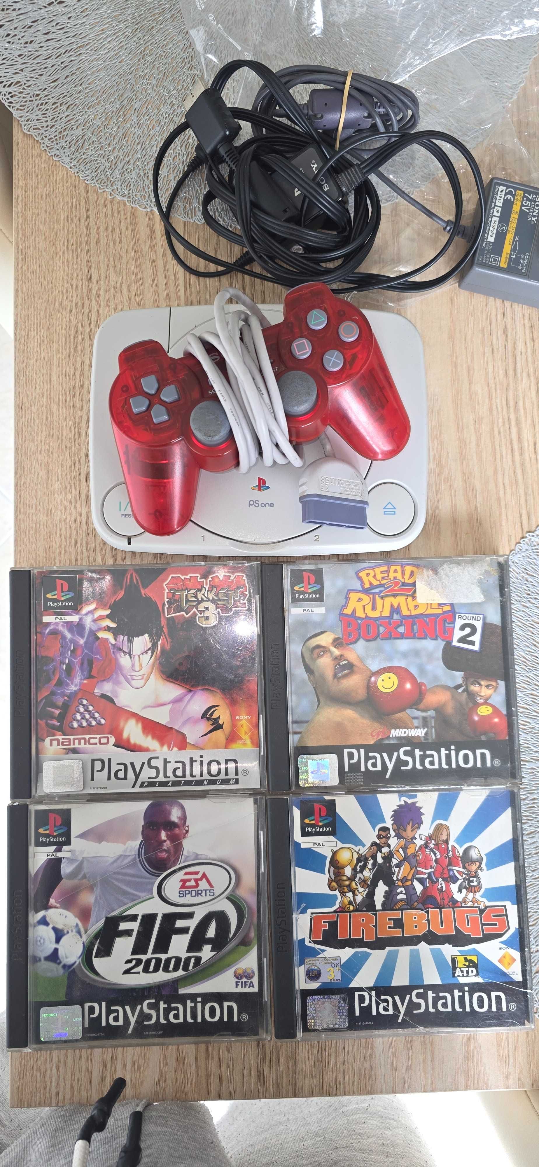 Ps1 com 4 jogos 1 comando