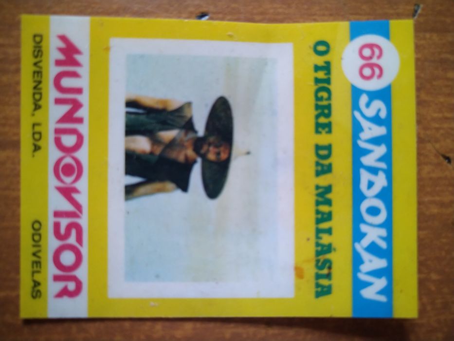 Cromos plásticos Sandokan