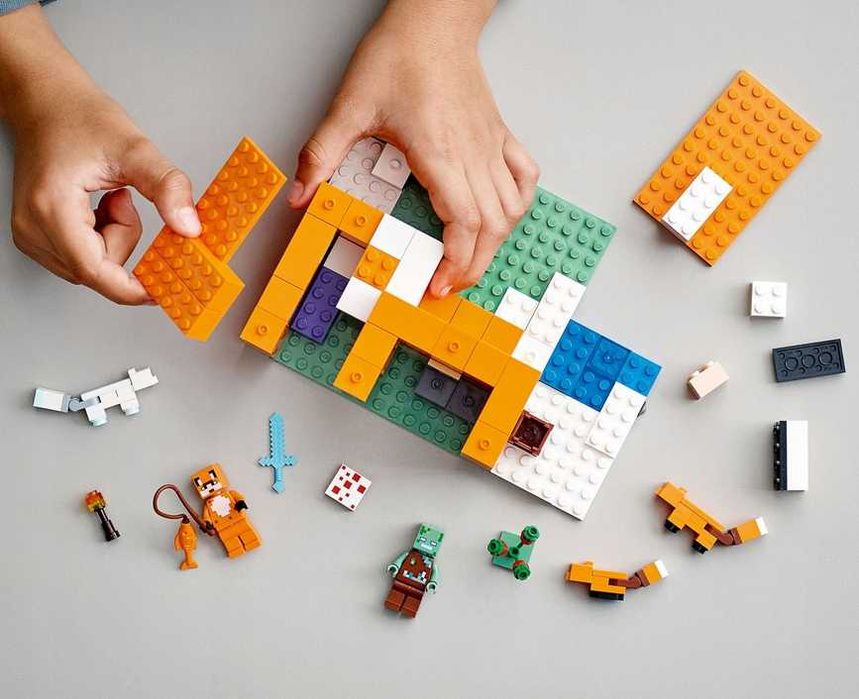 LEGO Minecraft 21178 Siedlisko Lisów PREZENT DLA DZIECI na święta NOWY