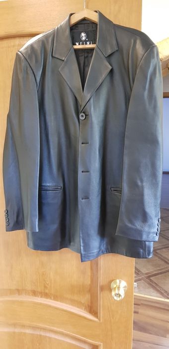 Кожаный пиджак производства Турции