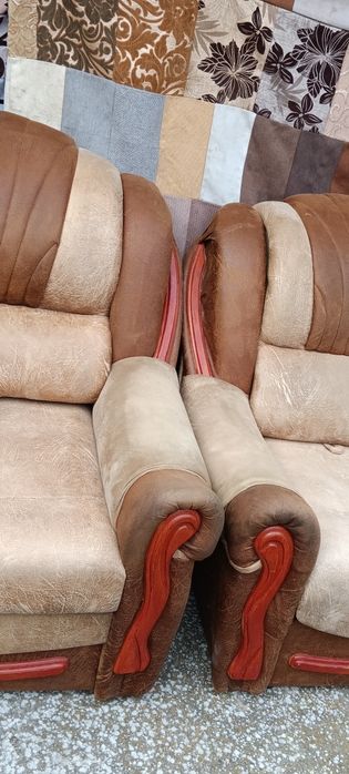 Мягкі мебелі, розкладний диван +1 крісло розкладне