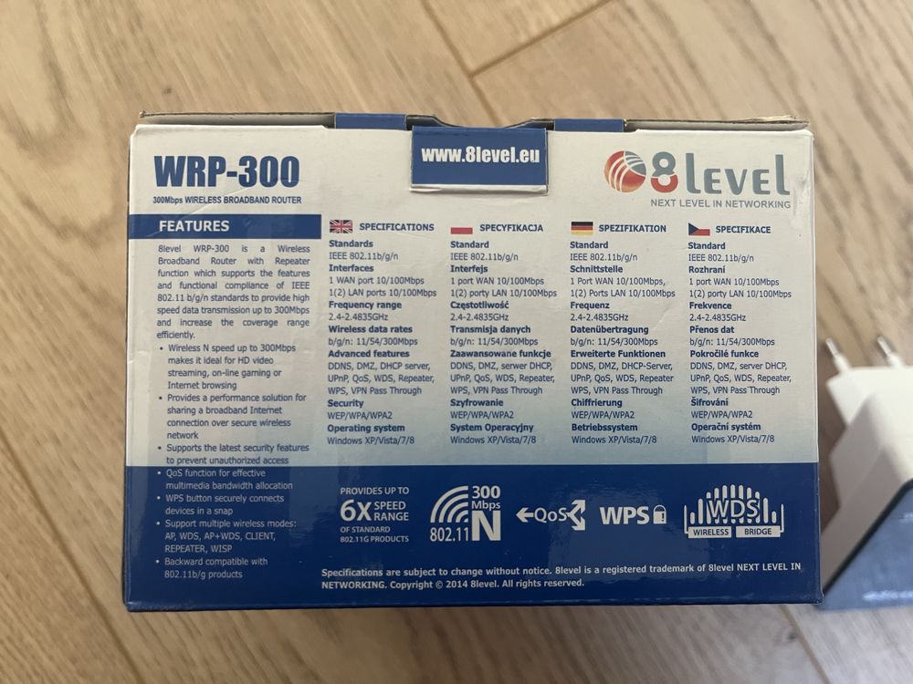 Router/repeater/AP 8level WRP-300